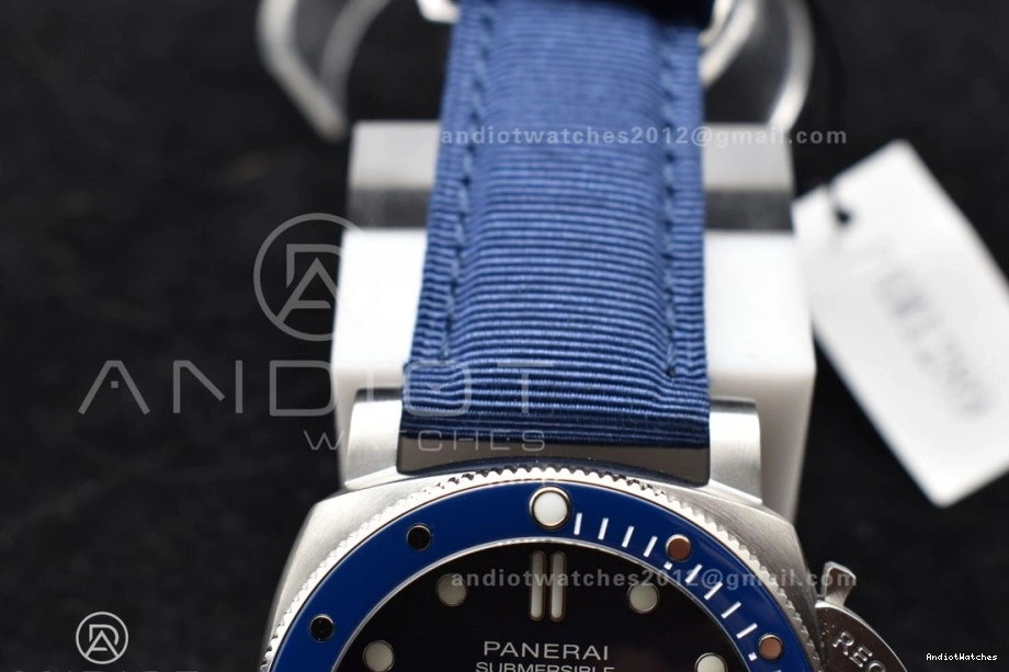 P Edition Dial 1:1 Best Strap PAM1289 Blue 994 Nylon Supportive VSF on Blue 0921